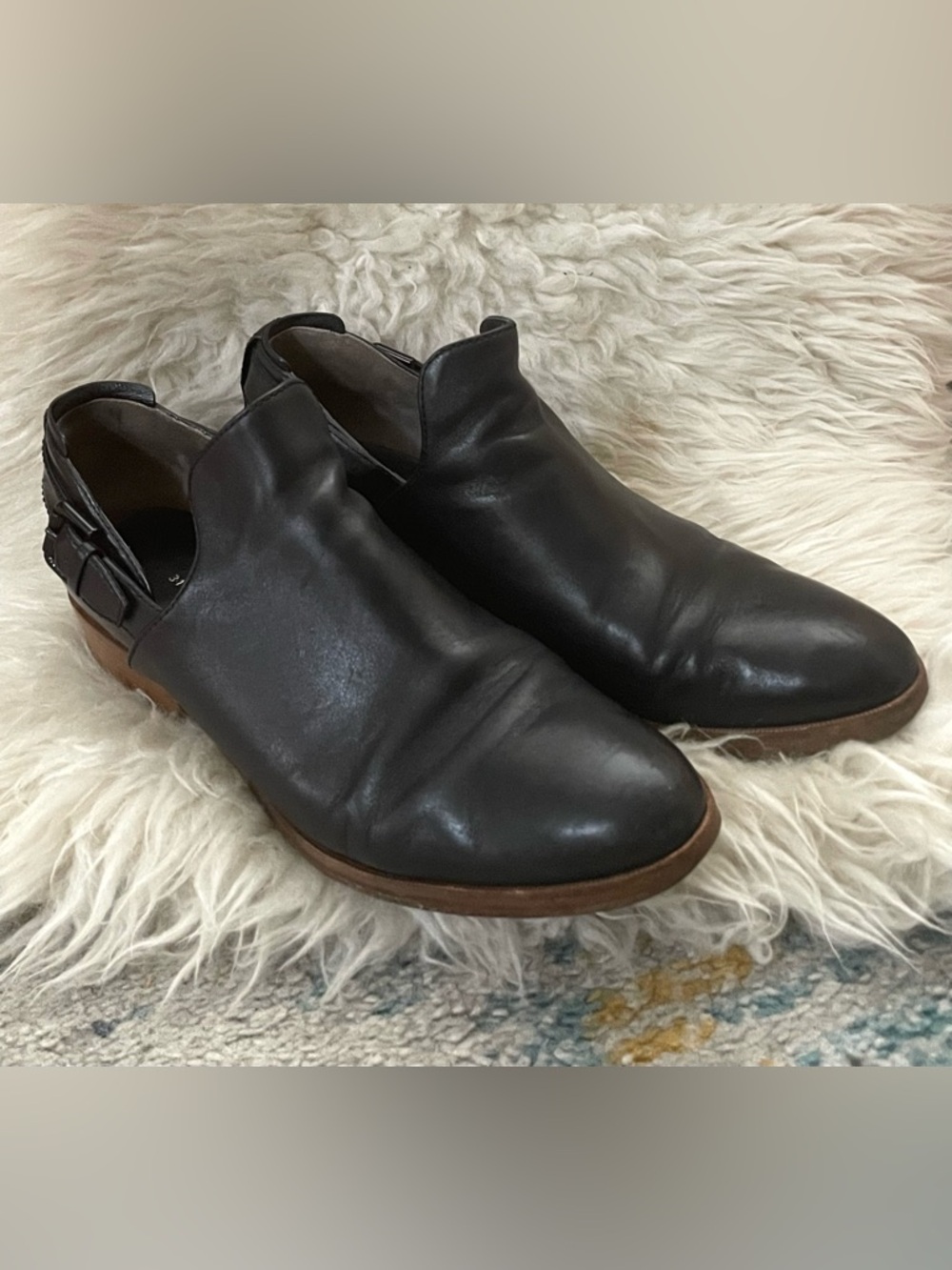 3.1 Phillip Lim Chelsea Boots Black Leather 7.5